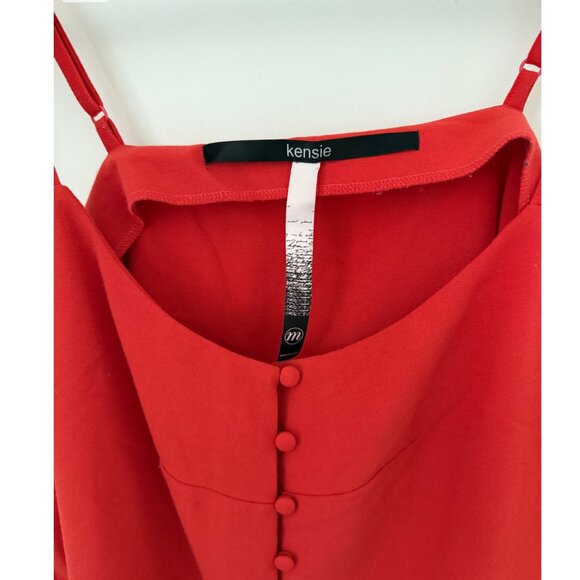 Kensie - Red Cami with Buttons - Size M - Picture 2 of 2